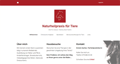 Desktop Screenshot of naturheilpraxis-fuer-tiere.ch