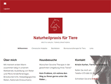 Tablet Screenshot of naturheilpraxis-fuer-tiere.ch